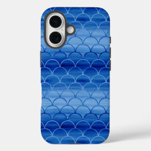 Coques iPhone 16 Motif Peint Lumière à Bleu foncé