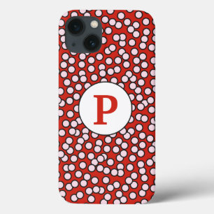 Coques Pour iPhone Motif pointillé de monogramme