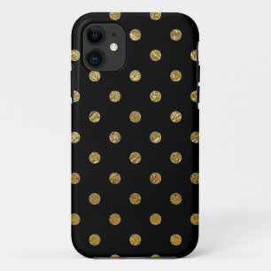 Coque Case-Mate Pour iPhone motif pois d'or imprimé