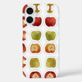 Coques iPhone 16 motif pommes pomme mordue pourrie
