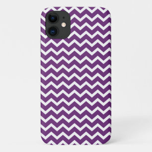 Coques Pour iPhone Motif pourpre foncé de chevrons