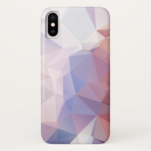 Coques Case-Mate iPhone Motif Pyramide Abstrait rose doux (Dos)
