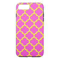 Motif Quatrefoil Marocain Rose Chaud #5