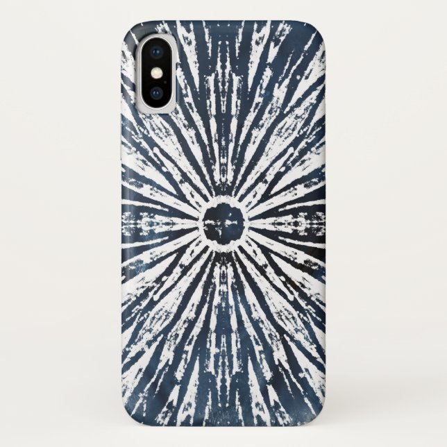 Coques Case-Mate iPhone Motif radial Indigo Ink (Dos)