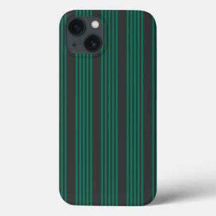 Case-Mate iPhone Case Motif rayé de la forêt verte et du charbon de bois