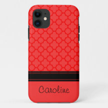 Motif Red Quatrefoil