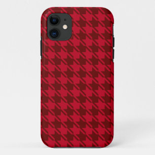 Case-Mate iPhone Case Motif répétitif Red Houndstooth