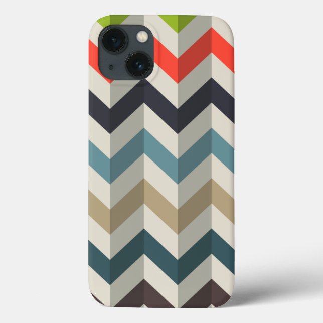 Coques Case-Mate iPhone Motif Retro Chevron (Verso)