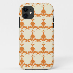 Case-Mate iPhone Case Motif Rétro Orange Fleur-De-Lis