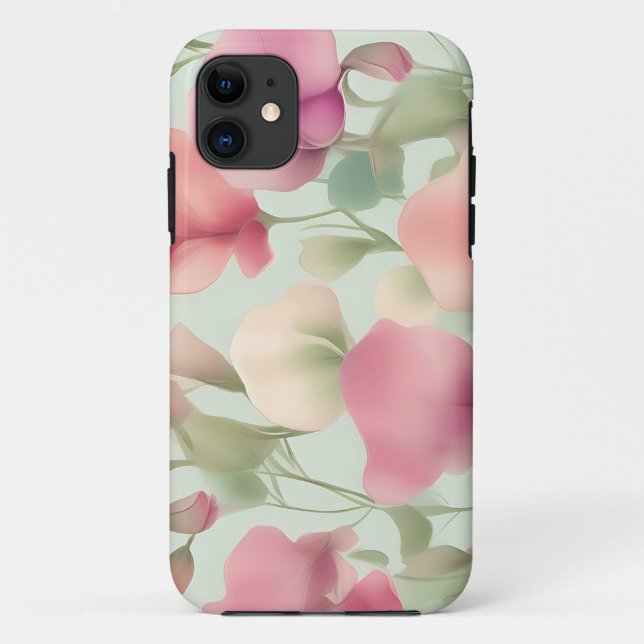 Coques Case-Mate iPhone Motif Retro Pastel Sweet Pea (Dos)