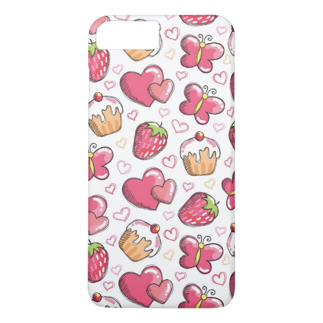 Coques Case-Mate iPhone motif romantique de nourriture (Dos)
