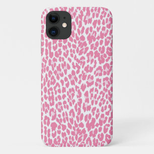 Coque iPhone 11 Motif rose de léopard