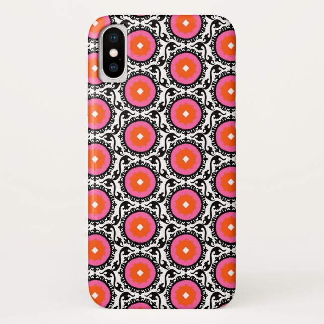 Coques Case-Mate iPhone Motif rose de Suzani (Dos)