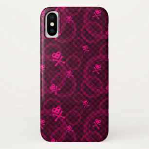 Coque Case-Mate Pour iPhone Motif rose d'Emo avec des cercles
