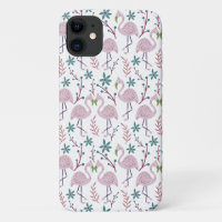 Motif rose flamingo sans couture sur arrière - pla