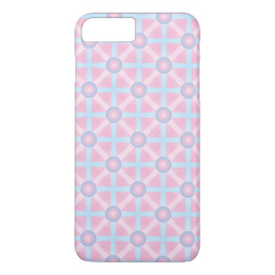 Coques Pour iPhone Motif rose, pourpre et bleu-clair mignon