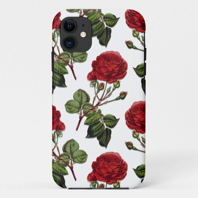 Coques Case-Mate iPhone Motif Rose Red Long Stem (Dos)