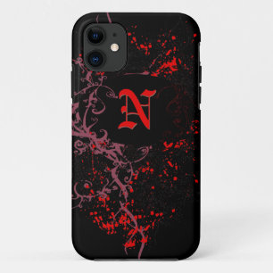 Case-Mate iPhone Case Motif rouge avec le monogramme N