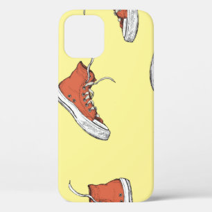Case-Mate iPhone Case Motif sans couture avec baskets rouges vintages, m