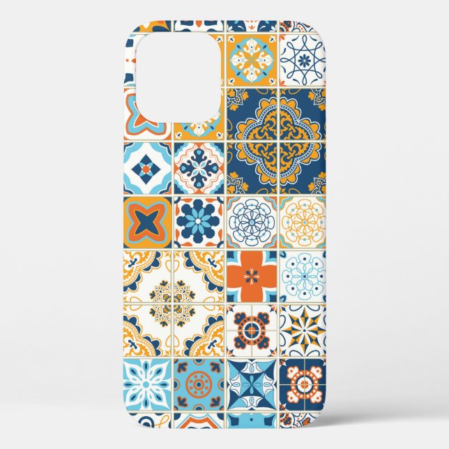 Coques Case-Mate iPhone Motif sans couture avec carrelage portugais. infec (Verso)