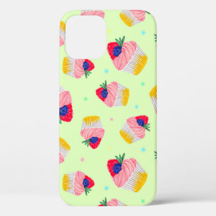 Case-Mate iPhone Case Motif sans couture avec cupcake aux fraises
