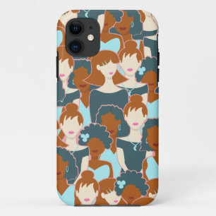 Case-Mate iPhone Case Motif sans couture avec des filles noires et des f