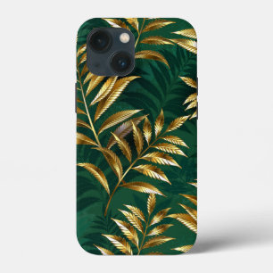 Case-Mate iPhone Case Motif sans couture avec des fougères dorées