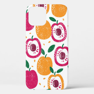 Case-Mate iPhone Case Motif sans couture avec des fruits. Timbre texturé