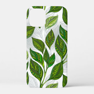 Case-Mate iPhone Case Motif sans couture avec Feuilles de thé vert