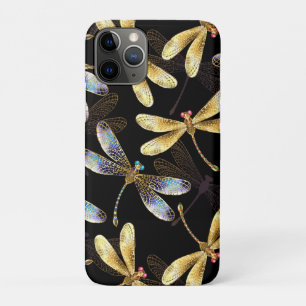 Case-Mate iPhone Case Motif sans couture avec libellules d'or