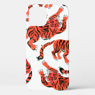 Case-Mate iPhone Case Motif sans couture avec peint en tigres de gouache