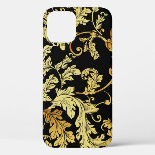 Case-Mate iPhone Case Motif sans couture dorée de luxe. Arrière-plan flo