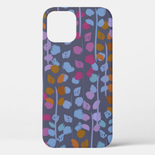 Case-Mate iPhone Case Motif sans couture fleurie stylisée. Imitation vin