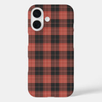 Motif simple tartan en rouge