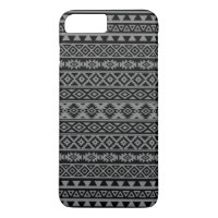 Motif stylisé par Aztèque noir et gris I