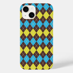 Coque Pour iPhone 14 Motif Tartan Écossais des Années 70