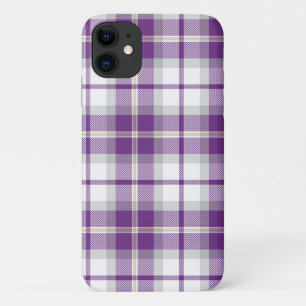Case-Mate iPhone Case Motif Tartan Plaid violet et blanc