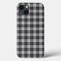 Motif tartan simple en gris