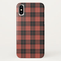 Motif tartan simple en rouge