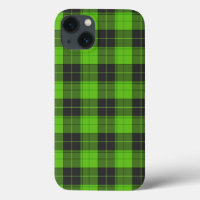 Motif tartan simple en vert foncé