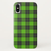 Motif tartan simple en vert foncé