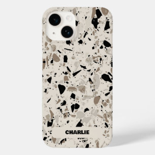 Coque Pour iPhone 14 Motif Terrazzo