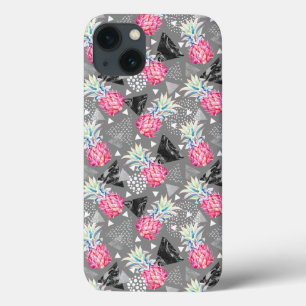 iPhone 13 Coque Motif texturisé par ananas géométrique