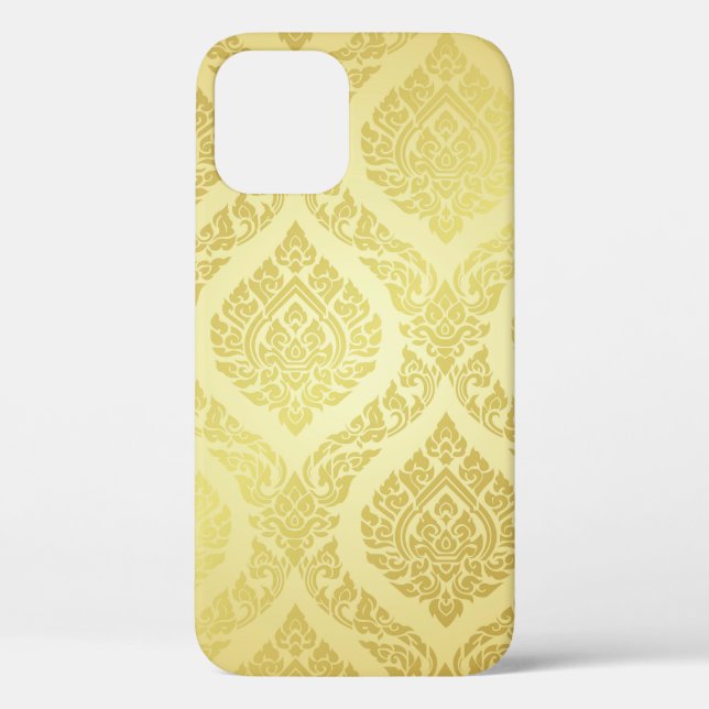 Coques Case-Mate iPhone Motif thaïlandais suprême or arrière-terrain thaï, (Verso)