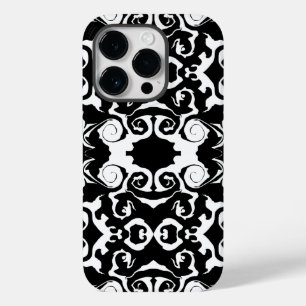 Coque Pour iPhone 14 Pro Motif torride en noir et blanc