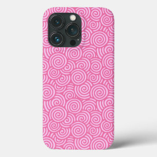 Coques Pour iPhone Motif tourbillon japonais - menthe poivrée rose