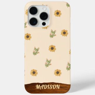 Coque iPhone 15 Pro Max Motif tournesol