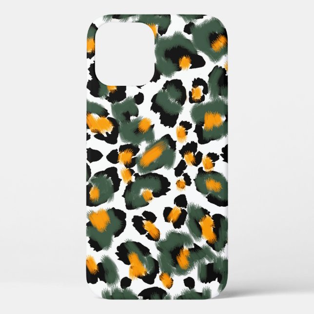 Coques Case-Mate iPhone Motif transparent Empreinte de léopard (Verso)