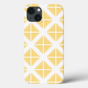 Coques Pour iPhone Motif triangle à la mode jaune