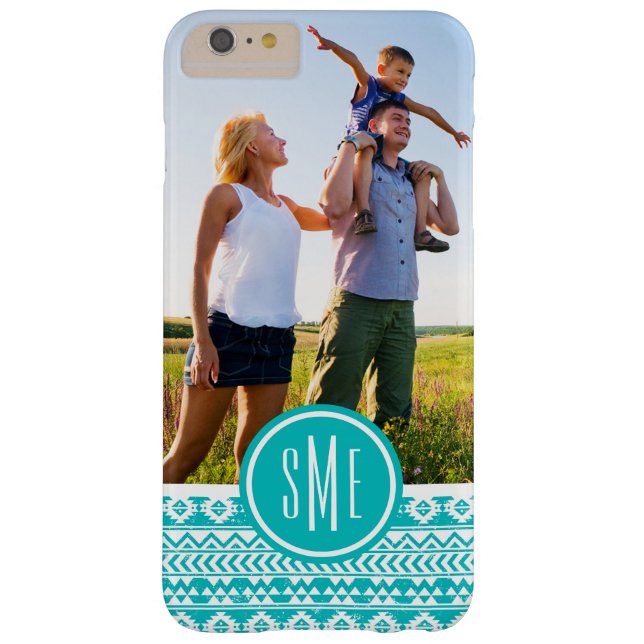Coques Case-Mate iPhone Motif tribal aztèque turquoise fait sur commande (Dos)